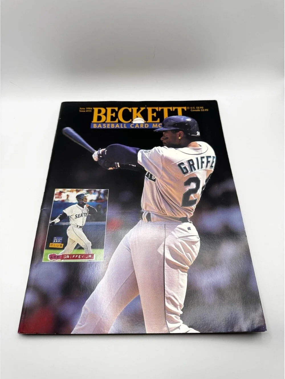 Vintage Beckett Baseball Card Monthly Magazine Lot of 3 (91-94) Griffey Thomas